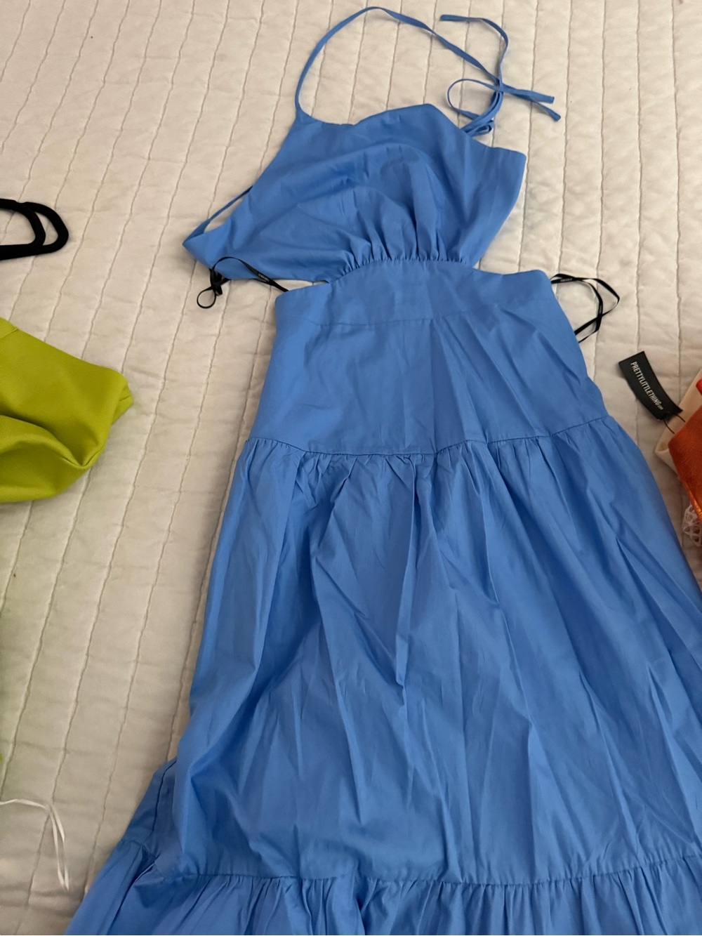 Forever 21 Sky Blue Halter Maxi Dress